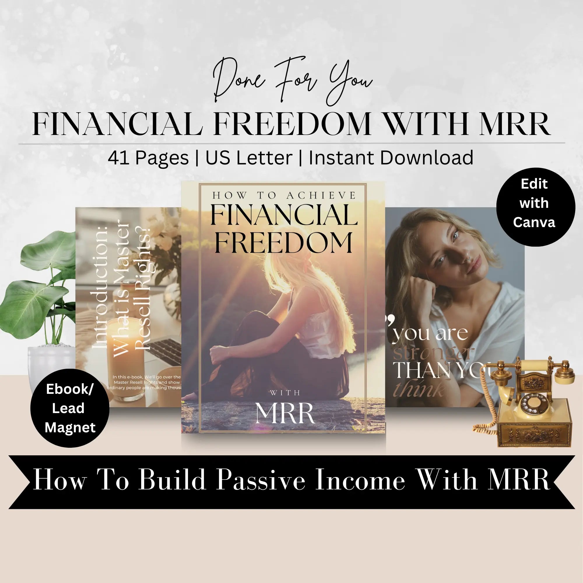 Achieve Financial Freedom With MRR E-Book