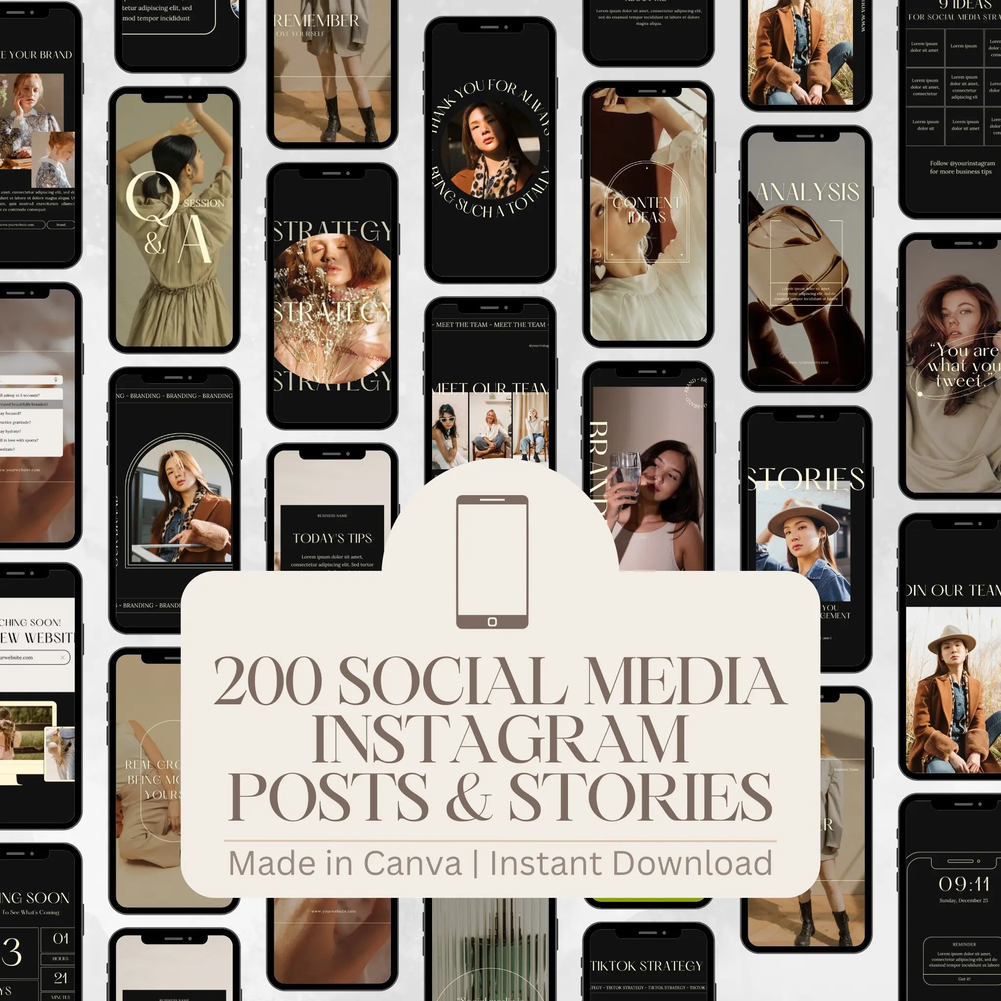 200 Social Media Instagram Bundle